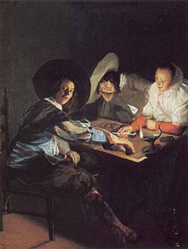  Game of Tric Trac. Judith Leyster