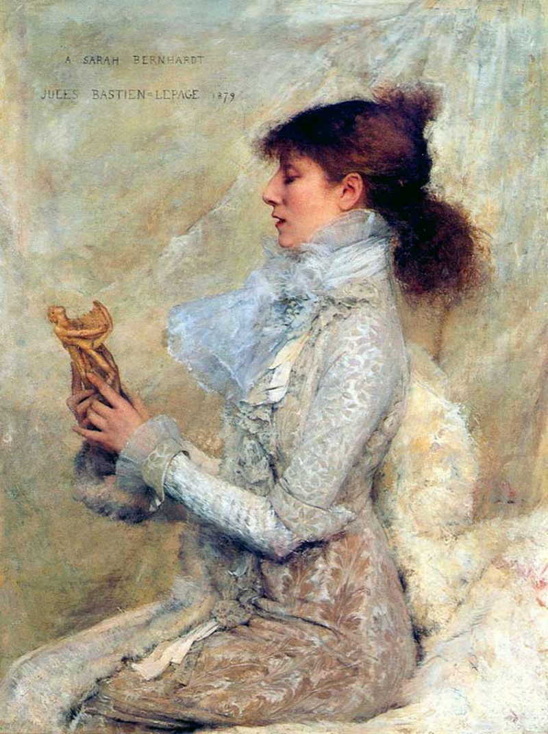 Portrait of Sarah Bernhardt (1844-1923). Jules Bastien-Lepage