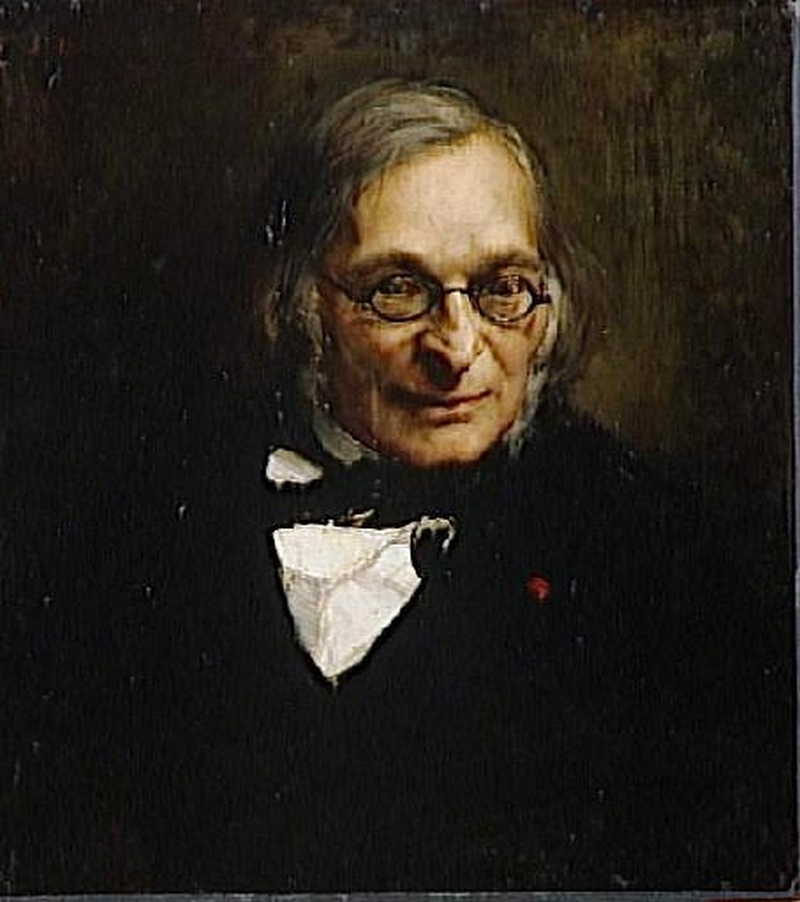 Portrait of French philosopher Adolphe Franck (1809-1893). Jules Bastien-Lepage