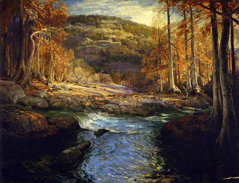 Forest Stream (aka Headwaters of the Guadalupe, Julian Onderdonk