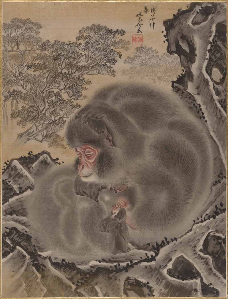 Monkeys, Kawanabe Kyosai