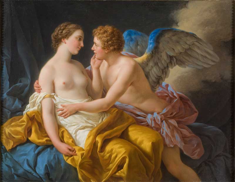 Amor and Psyche. Louis-Jean-Francois Lagrenee