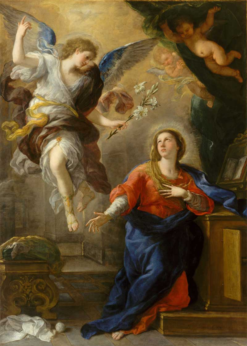 The Annunciation. Luca Giordano