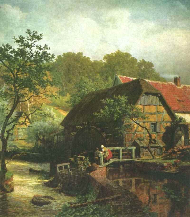 Westphalian water mill, Andreas Achenbach