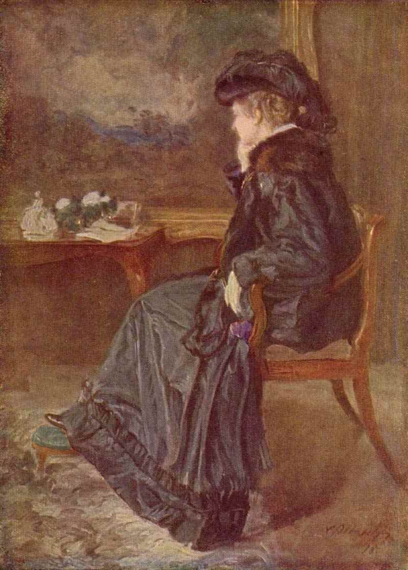 Portrait of Anna Elisabeth Agnes, wife of the artist, Carl Albrecht