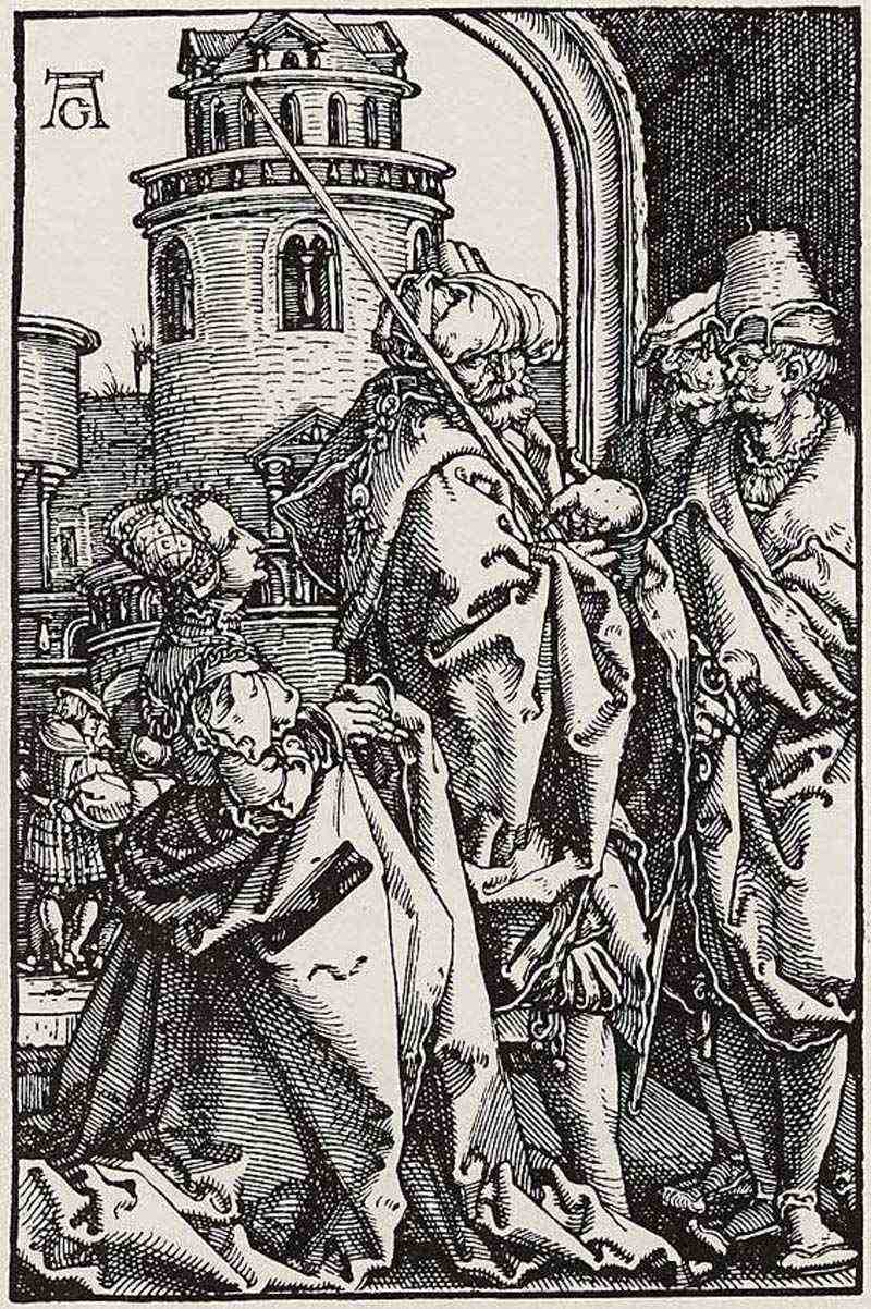 Potiphar's wife accuses Joseph, Heinrich Aldegrever