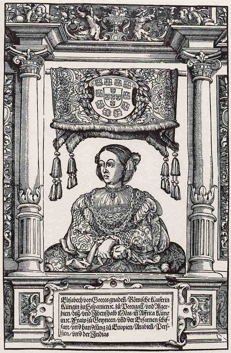Portrait of Empress Elisabeth, Christoph Amberger