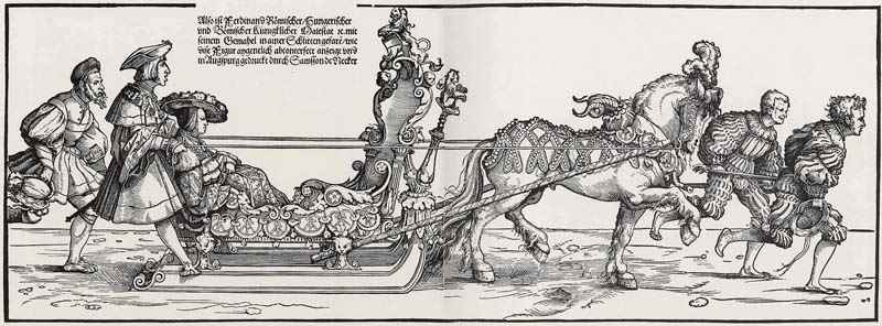 Sleigh ride of King Ferdinand, Christoph Amberger