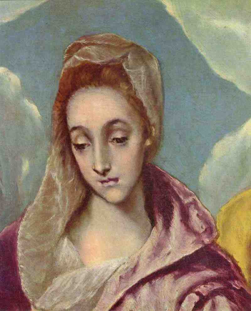 Holy Family with St. Anne, detail, El Greco