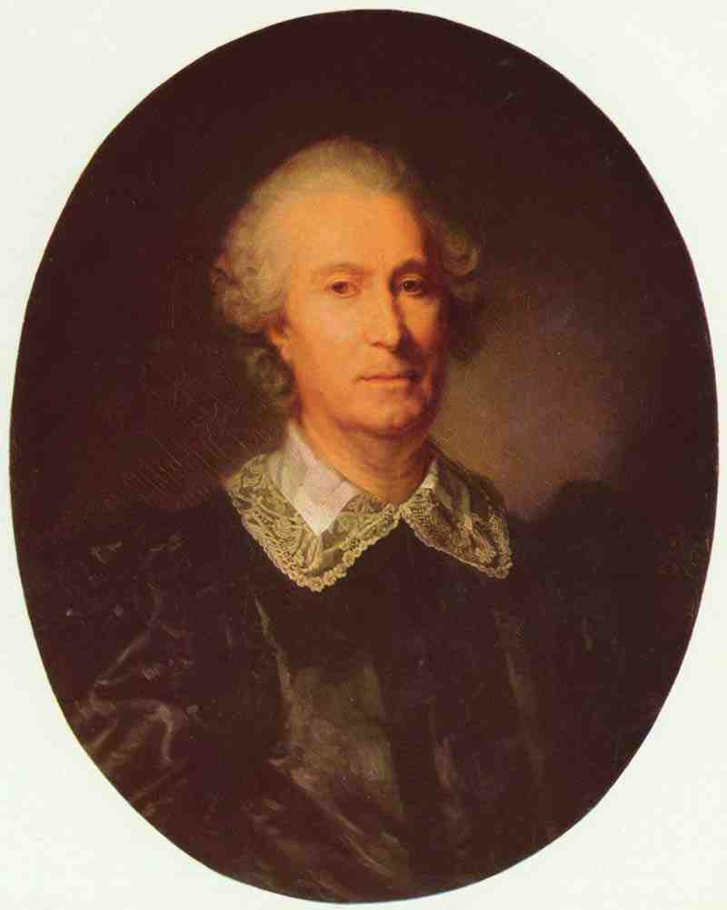 Portrait of Randon de Boisset, oval. Jean-Baptiste Greuze