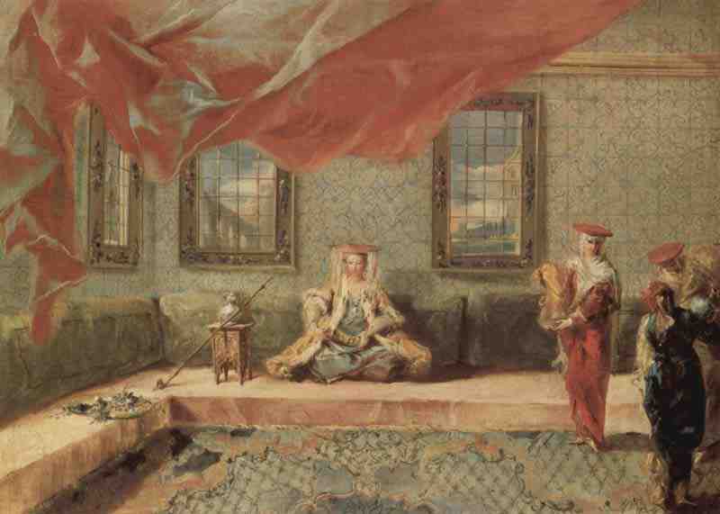 Scene in a harem,Giovanni Antonio Guardi