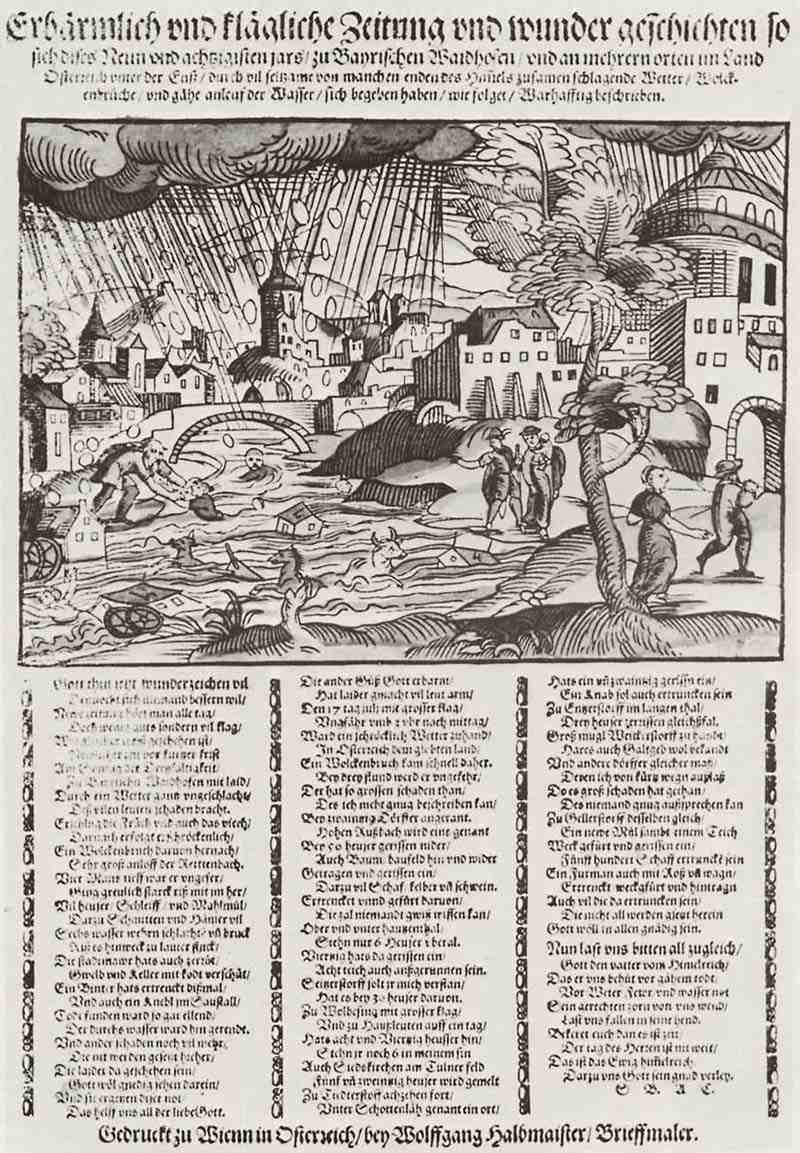 Severe weather and flooding at Waidhaus in 1589 Wolfgang Halbmeister
