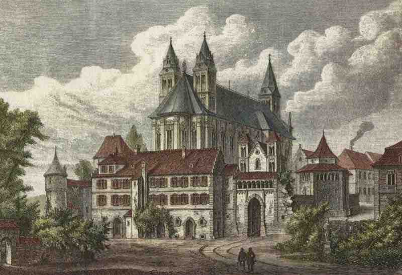 Schwäbisch Hall, Stift Komburg. Eduard von Hallberger