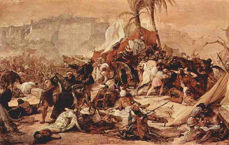 The seventh crusade against Jerusalem, Francesco Hayez
