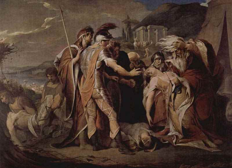 King Lear mourns Cordelia. James Barry