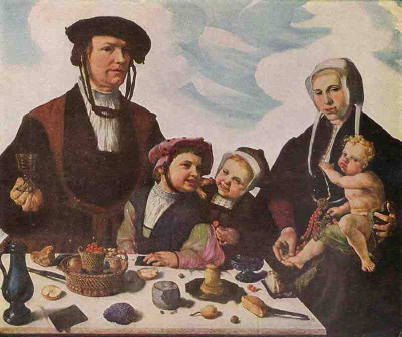Portrait of a family. Marten van Heemskerck
