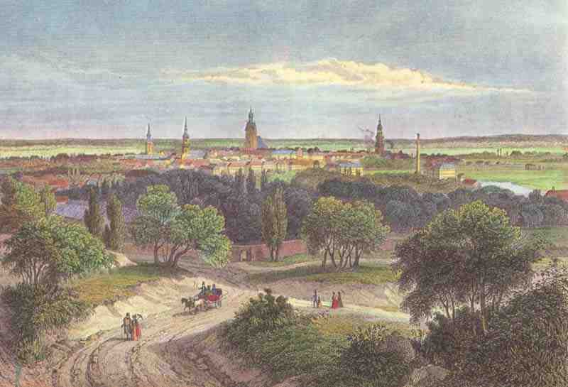 Hanover, view from the southwest, Louis Hoffmeister