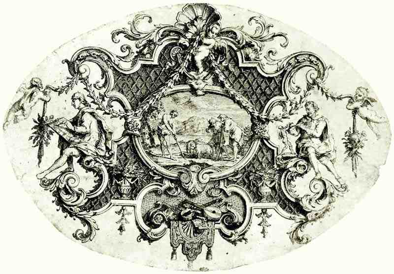 Imprint of the ceremonial chalice for the Actors Club in Clare Market. William Hogarth