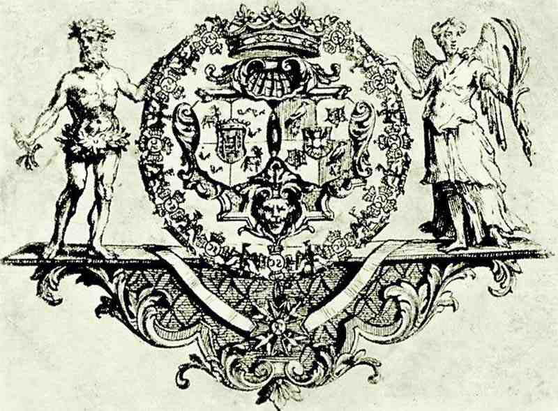 Coat of arms of Count Lippe-Schaumburg. William Hogarth
