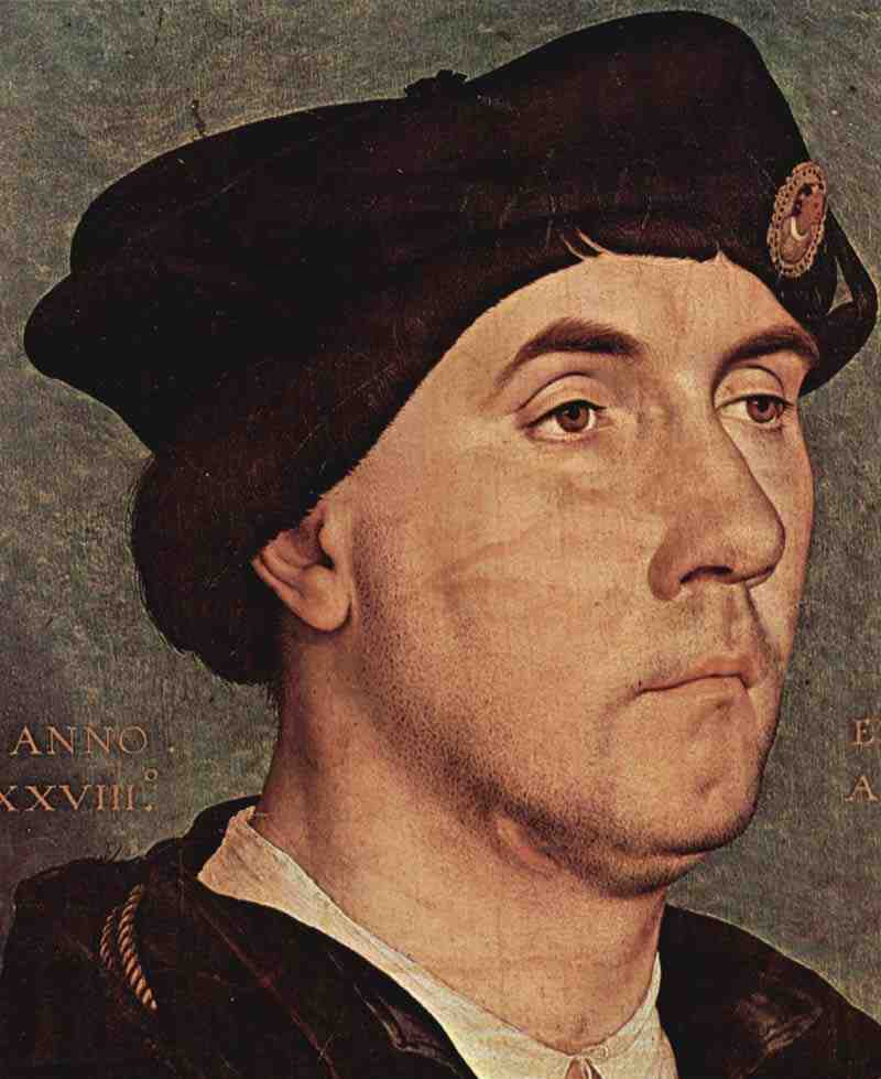 Portrait of Sir Richard Southwell , detail, Hans Holbein the Younger