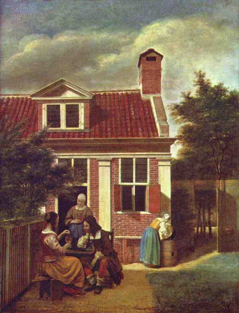 The country house. Pieter de Hooch