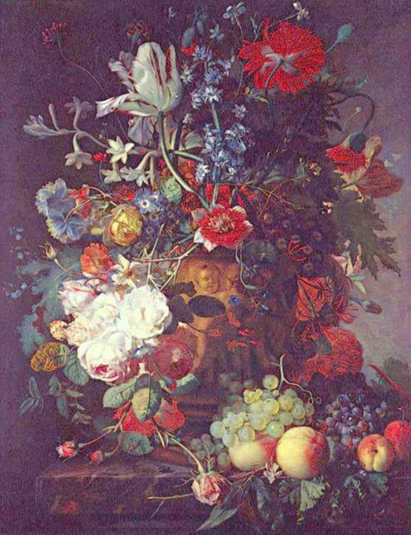 Flowers and fruits. Jan van Huysum