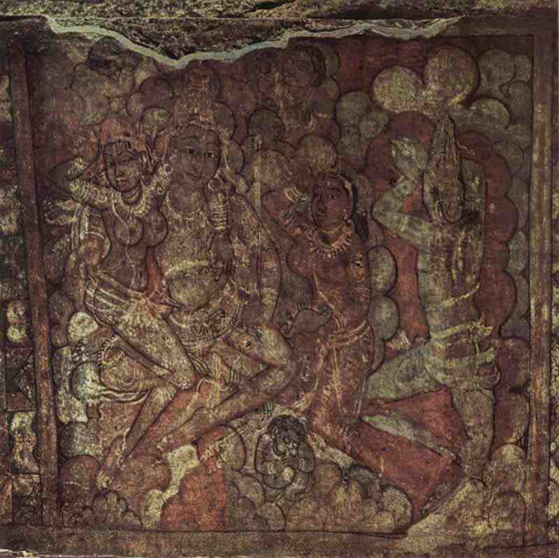 Floating figures. Indian painter around 850