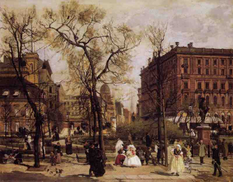 Berlin, Wilhelm square with the Hotel Kaiserhof. Julius Jacob the Younger