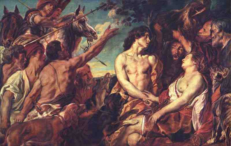 Meleager and Atalanta. Jacob Jordaens