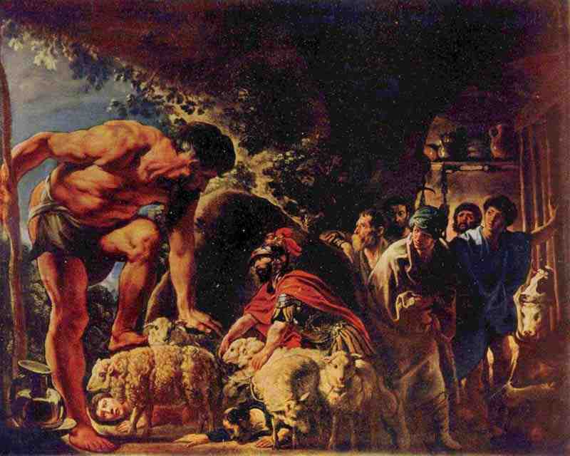 Odysseus in the cave of Polyphemus, Jacob Jordaens