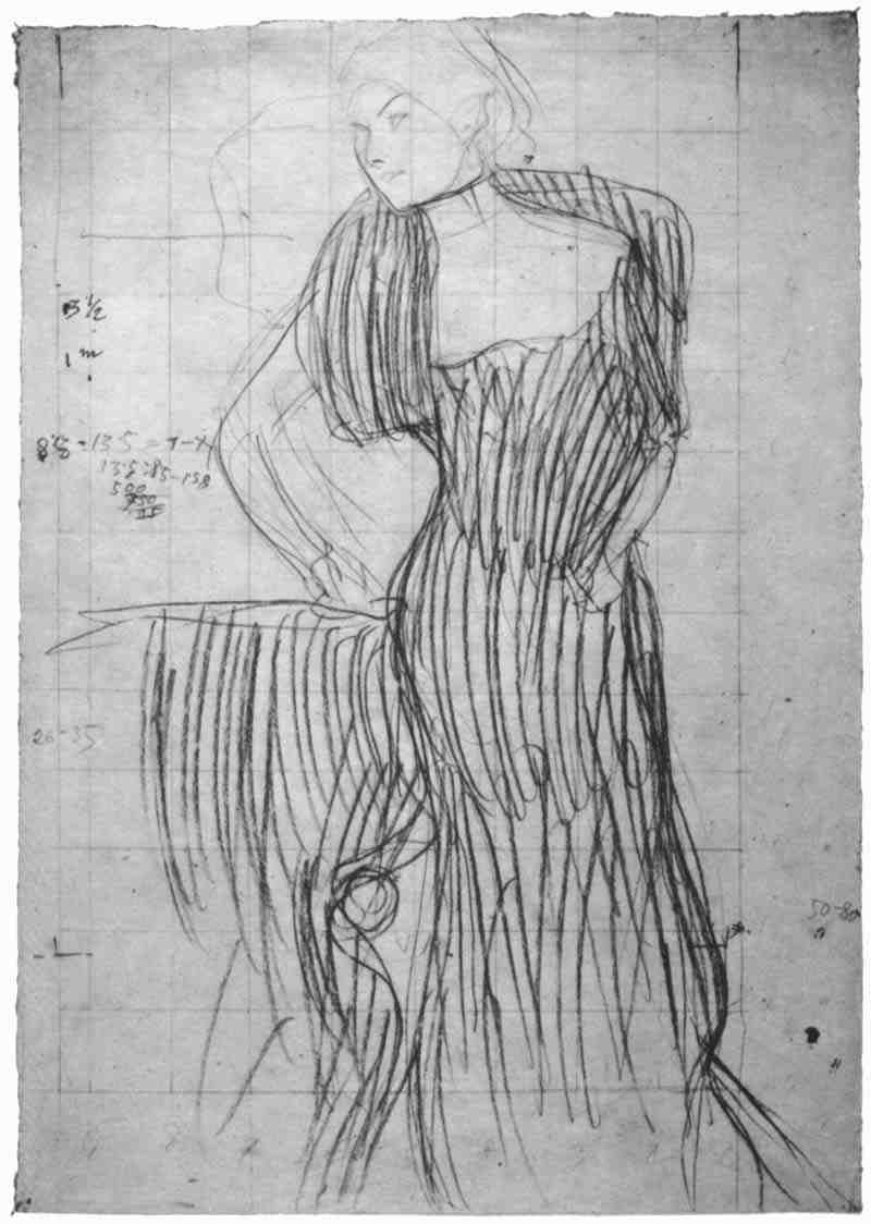 Standing lady, Gustav Klimt
