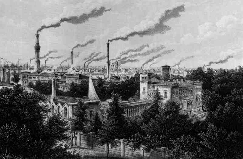 Berlin, Borsig factory in Moabit. Joseph Maximilian Kolb