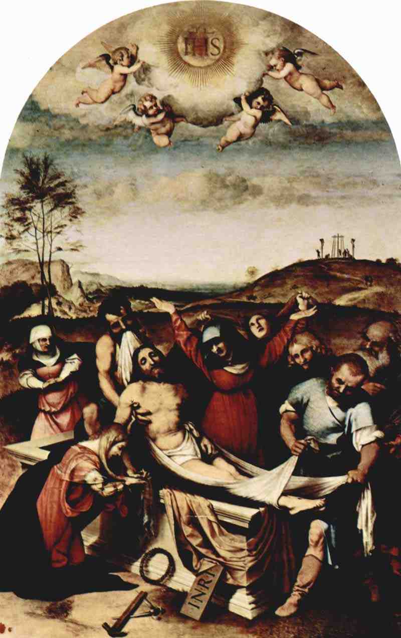 Decent from the Cross . Lorenzo Lotto