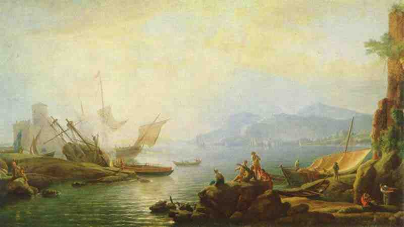 River mouth and harbor. Adrien Manglard