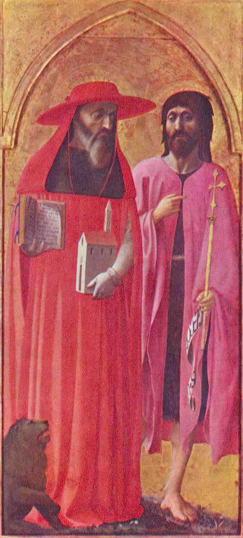 Sts. John the Baptist and Jerome. Masolino