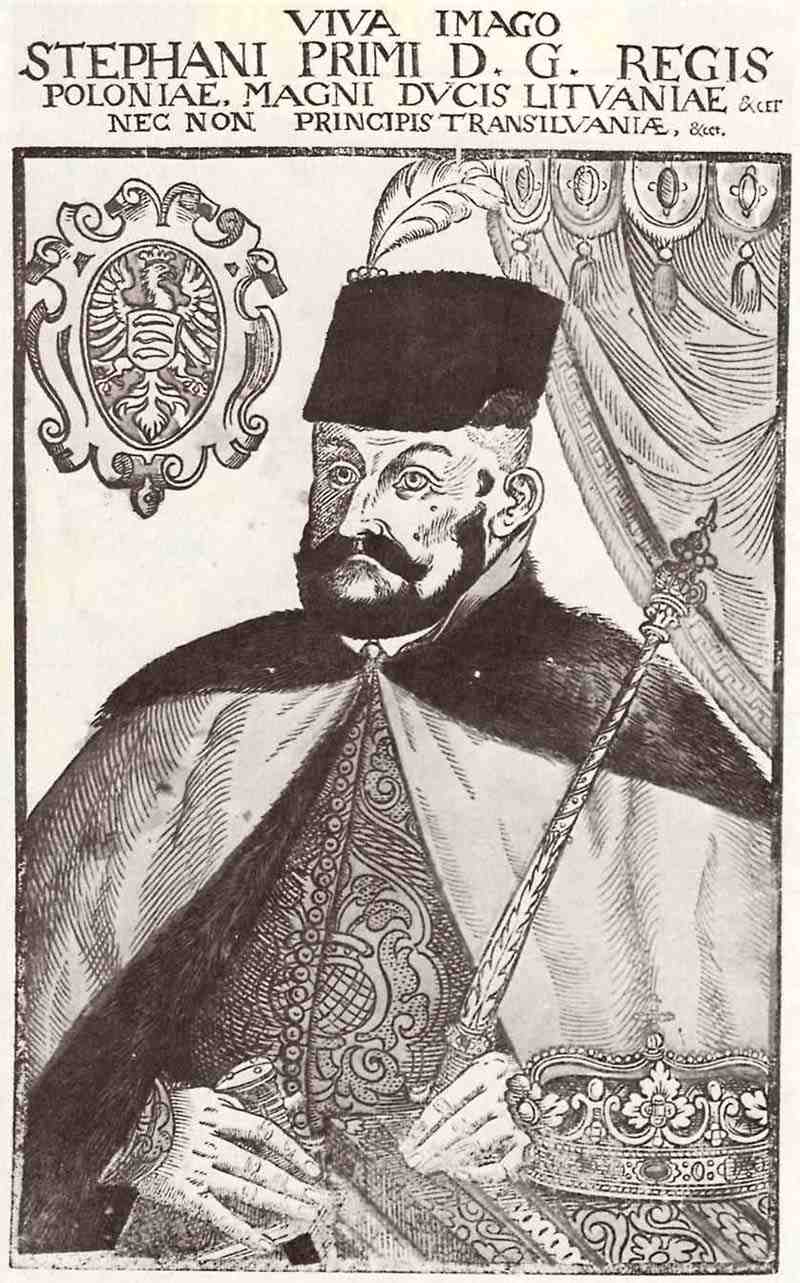 Portrait of Stephen Bathory , King of Poland. Lucas Mayer