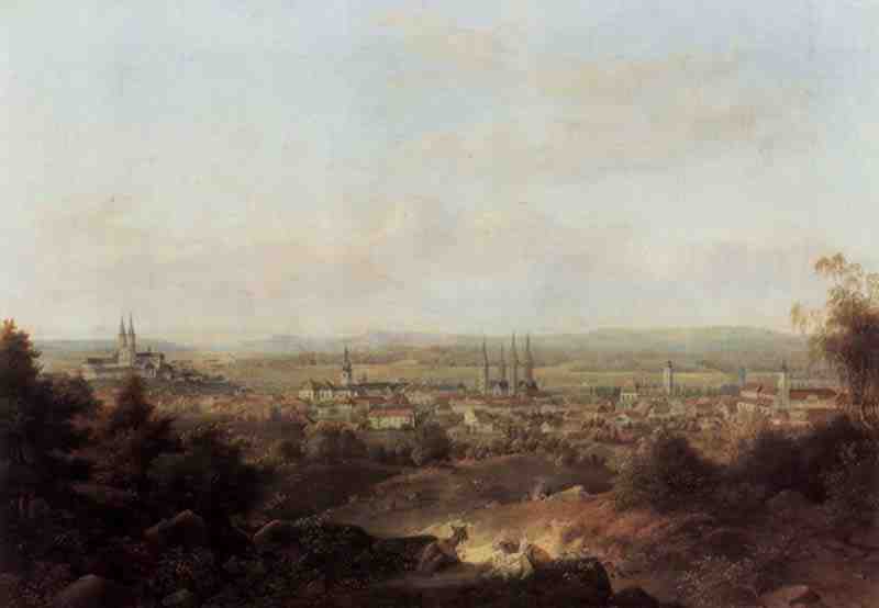 Bamberg, view from the northwest. Carl Meinelt