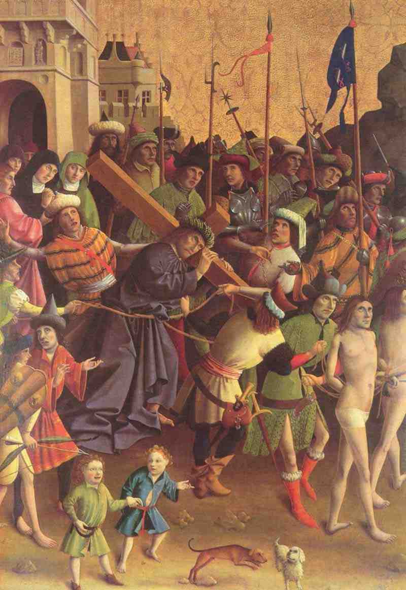 Carrying the Cross. Master of the Darmstadt Passion