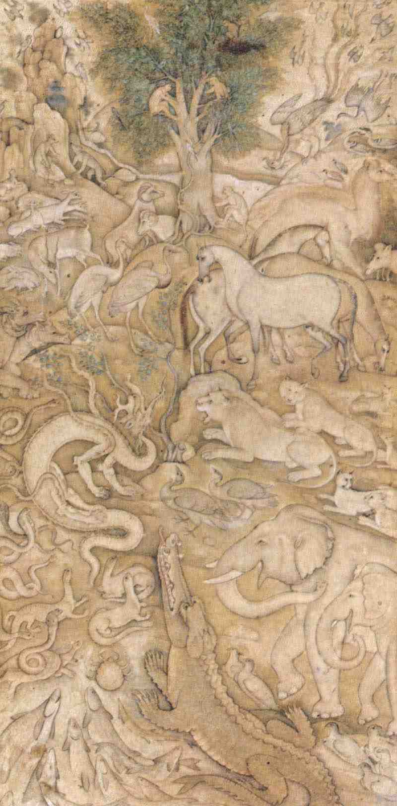 Animal World. Master of the Mughal school of the first quarter of the 17th century