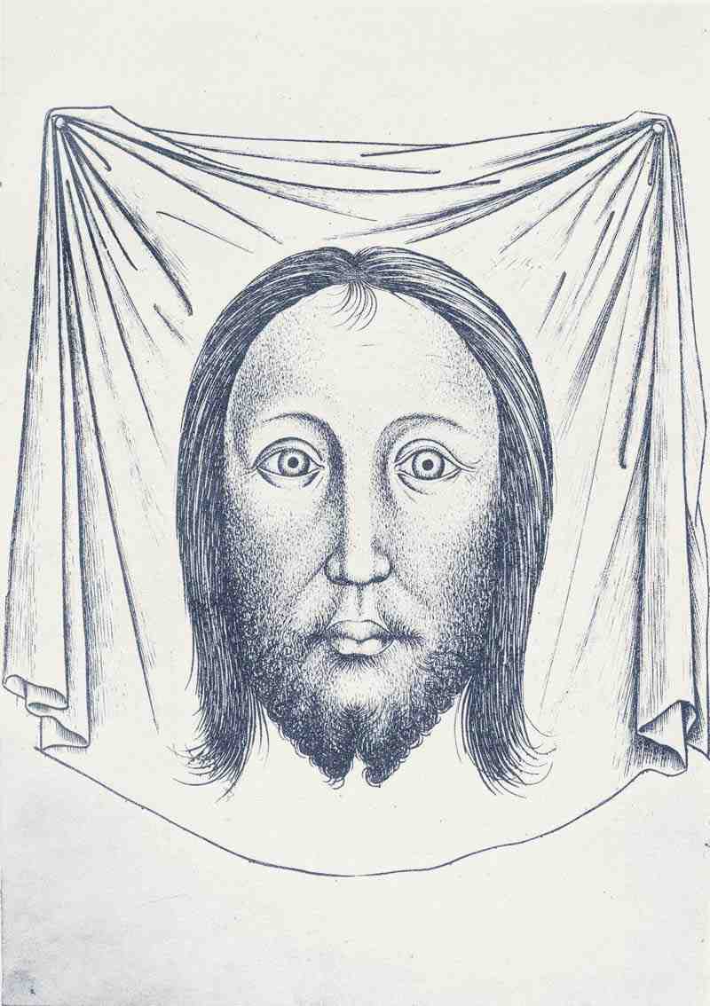 The Veil of Veronica (Sudarium). Master of the Playing Cards
