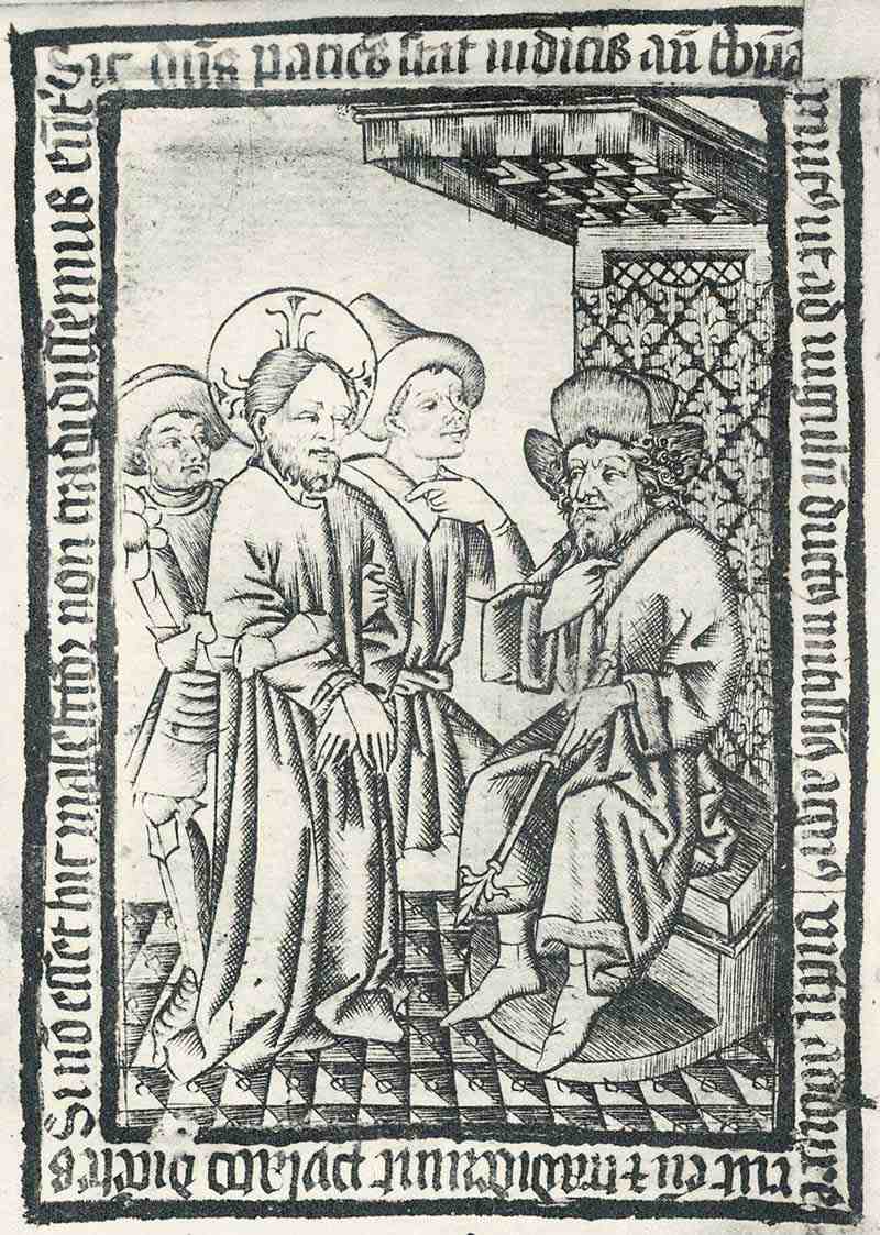 Christ before Pilate. Master of the Weibermacht