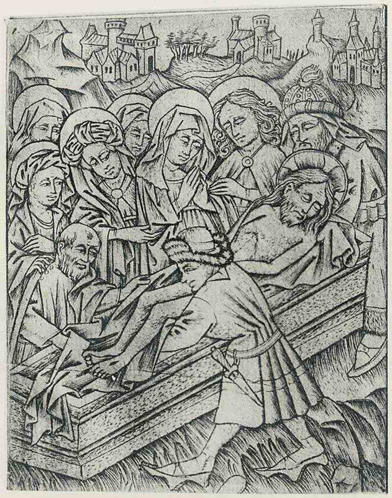 Sequence for  Passion of the Christ, The Entombment . Master of 1446