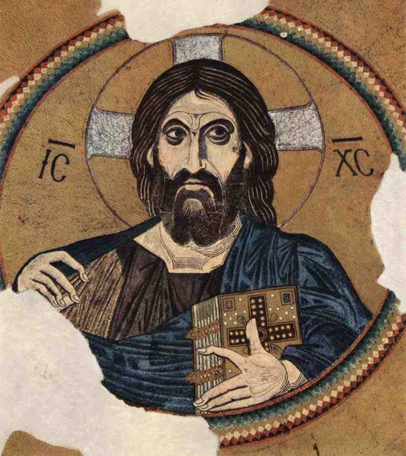 Mosaics of the Church of Daphni, Scene: Christ Pantocrator. Master of Daphni