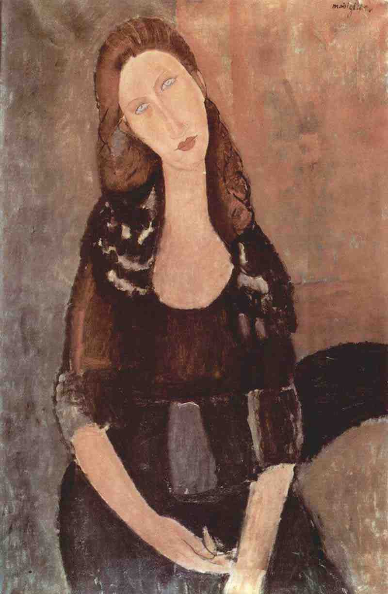 Portrait of Jeanne Hebuterne, Amedeo Clemente Modigliani