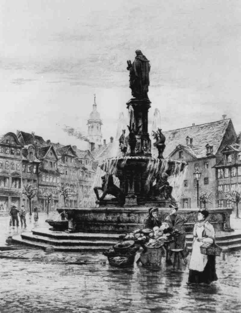 Braunschweig, Hagenmarkt from the southeast. Wilhelm Pahlmann