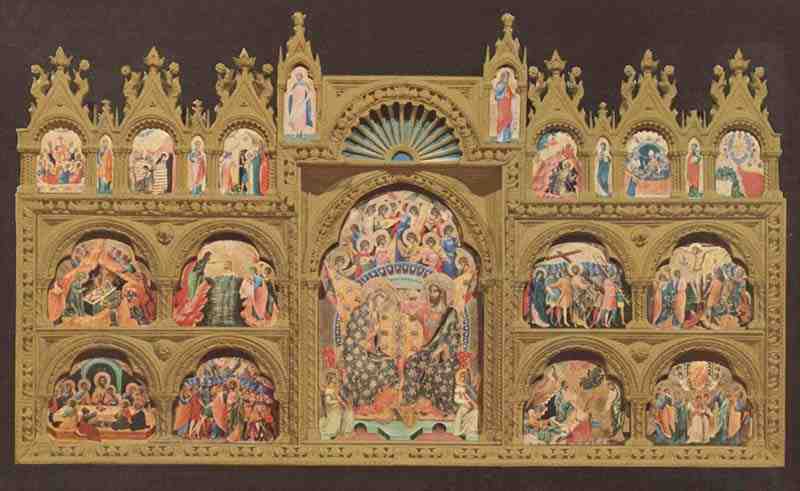 Polyptych with the coronation of Mary, General View. Paolo Veneziano