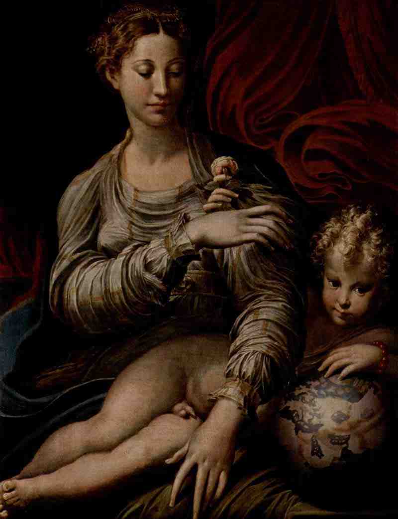 The Madonna with the Rose. Parmigianino