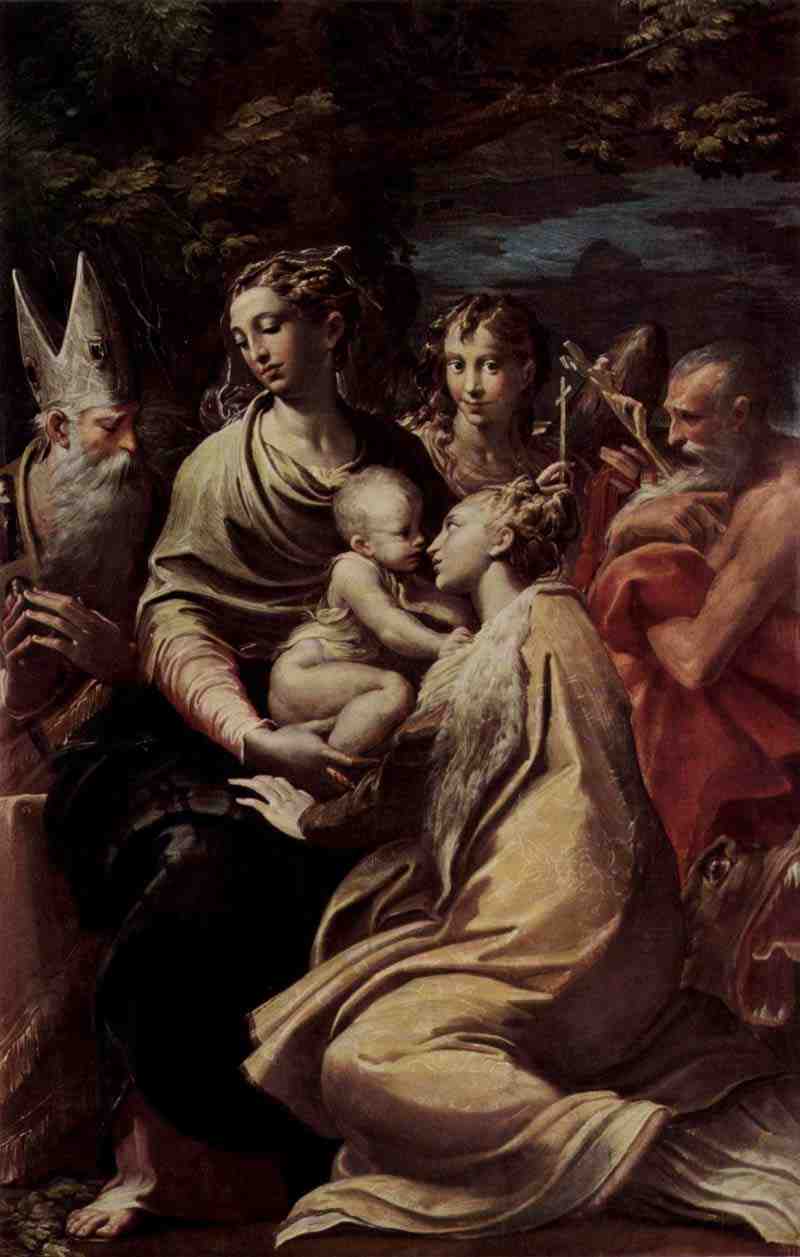Madonna with St. Magaretha, St. Peter, St. Jerome and St. Michael. Parmigianino