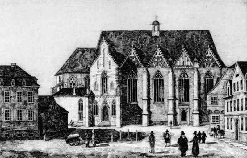 Braunschweig, Agidienkirche from the north. Wilhelm Pätz