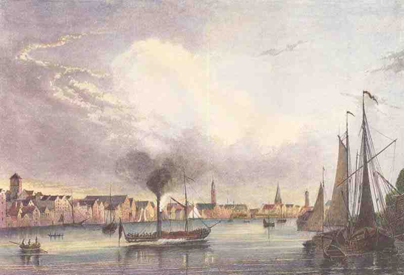 Bremen, view from from the western shore. Albert Henry Payne